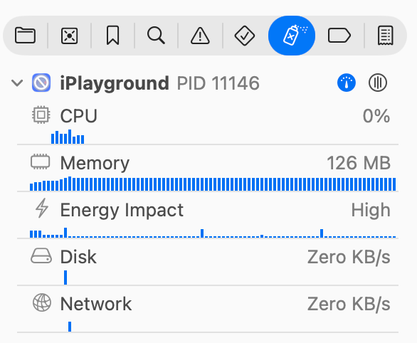 Xcode Debug Navigator