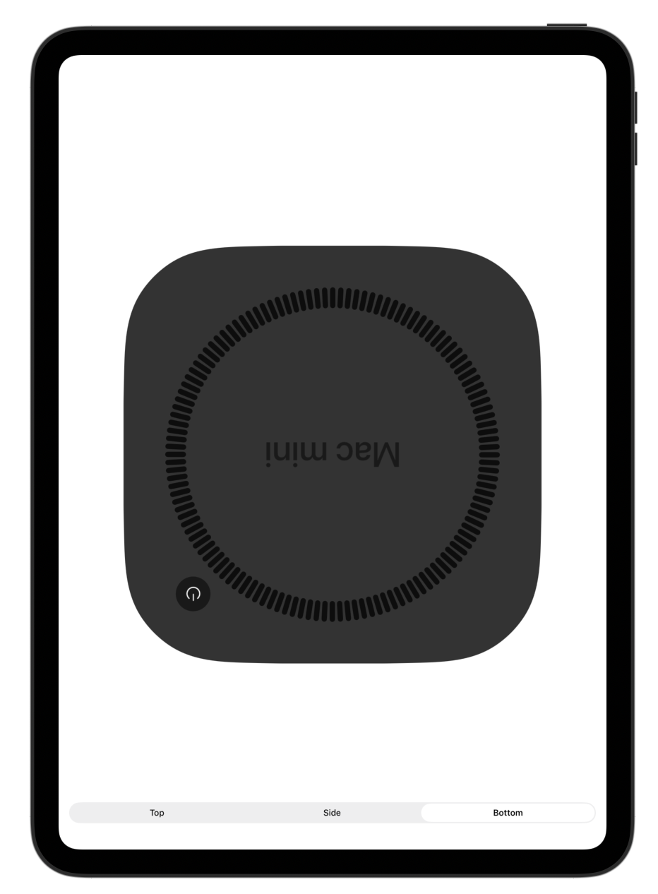 Mac mini M4 底部